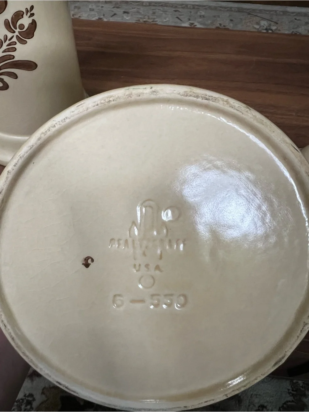 Vintage Pfaltzgraff Village stoneware coffee and tea pots with lids